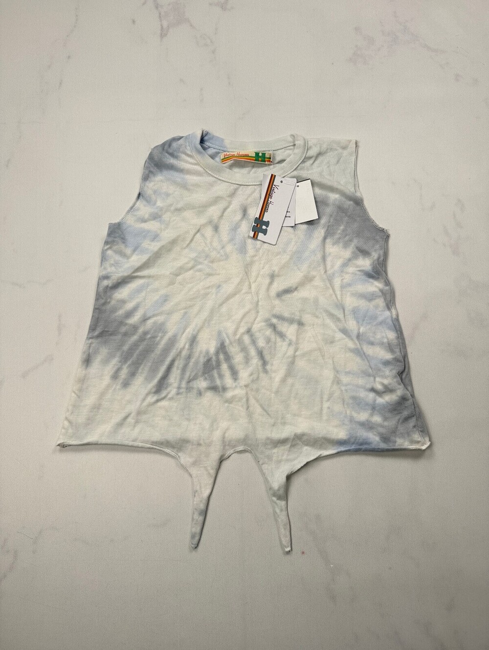Vintage Havana Tie Dye Tank Top White Vintage Indie - Girls L/14